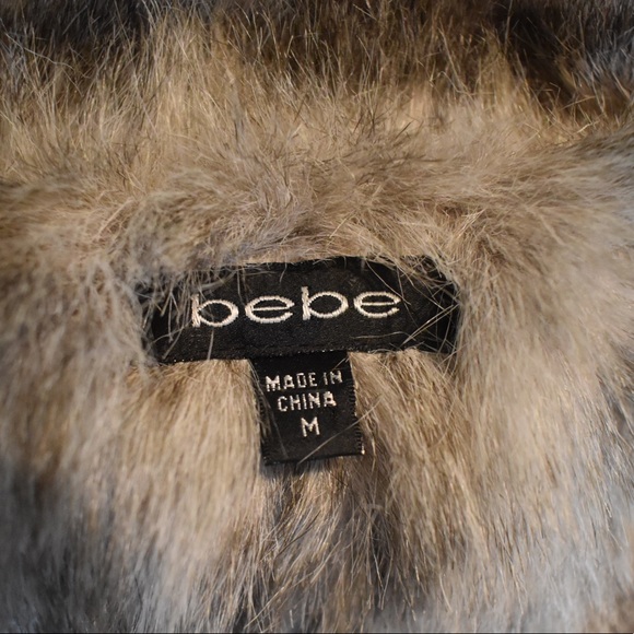 Bebe Faux Fur Women’s Coat! Size: M - Picture 9 of 13